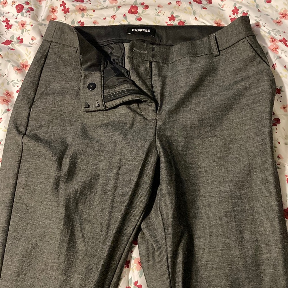 Dress pants. Express. Size 10 Long. Charcoal.